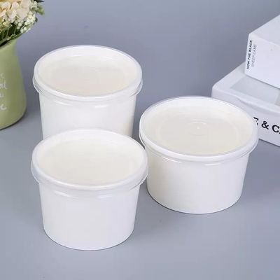 9oz注文の良質の使い捨て可能な印刷されたペーパー デザートのコップは紙コップアイス クリームの飲料のためのボーリングをする