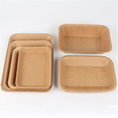 正方形のフルーツ/揚げられていた食糧バーベキュー/野菜のパッキングのための使い捨て可能なクラフト紙の版