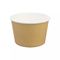 使い捨て可能で白いクラフト紙 スープ コップ ボールの飲み物のPEは再生利用できる生物分解性のペーパ ボールに塗った
