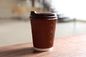 16ozコーヒー紙コップの使い捨て可能な二重壁のクラフトの熱い飲み物のための生物分解性のコーヒー カップの紙コップ