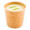 デザートのPEによって塗られる30ozDisposable食品等級の生物分解性のEcoのペーパー食品容器のクラフトのスープ ボウル