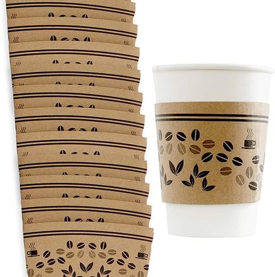 コーヒー使い捨て可能な紙コップのホールダーのペーパー コーヒー注文のコップの袖
