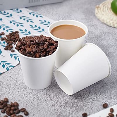 水ジュースのコーヒー茶のための使い捨て可能な紙コップ6ozを飲む熱く/冷たい飲料