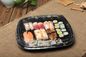 正方形の寿司は党のための印刷を用いる食事箱の使い捨て可能なプラスチック パッキングからの取得に水ぶくれが生じる
