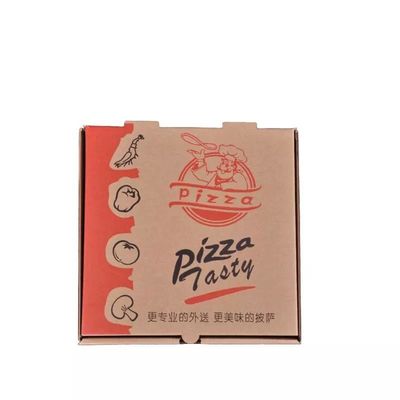 8in注文の印刷の波形ピザ荷箱のテークアウトのブラウン ピザ箱